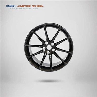 Slitesterk 24 tommer blank svart smidde hjul for BMW